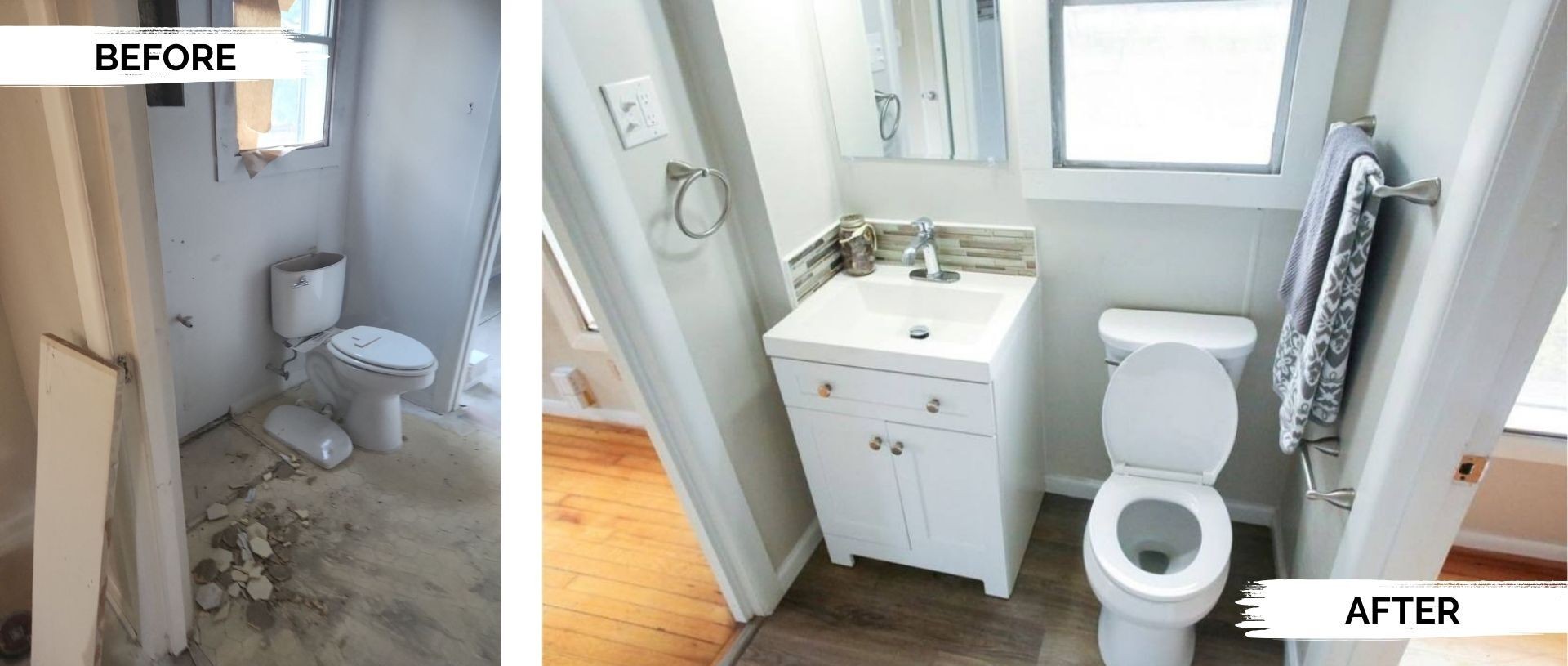 Bathroom vanity remodel