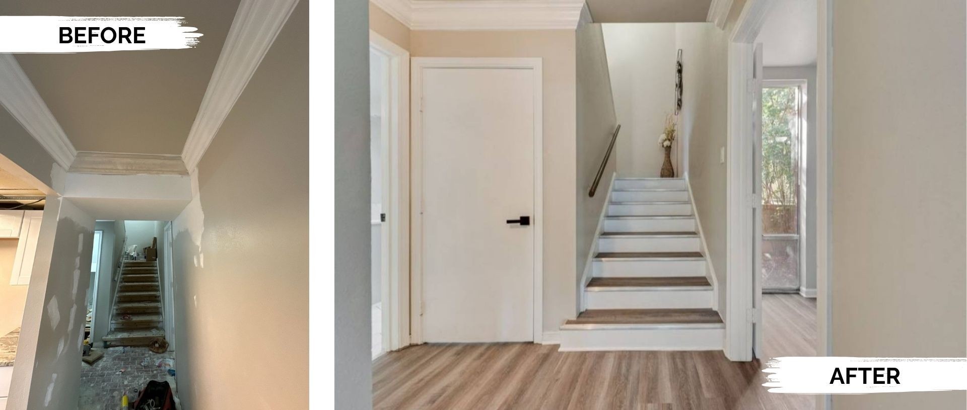 Hallway and staircase remodel